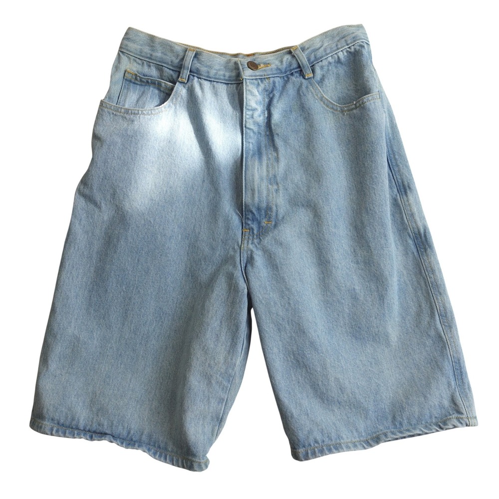 Vintage 90s Oscar de la Renta Denim Shorts Womens 14 High Rise Bermuda Mom Jeans